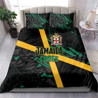 Rugby Jamaica Crocs Bedding Set Cool Runnings on Grass - Wonder Print Shop