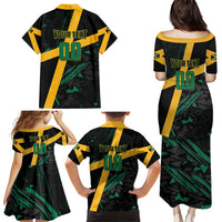 Custom Rugby Jamaica Crocs Family Matching Puletasi and Hawaiian Shirt Cool Runnings on Grass - Wonder Print Shop