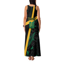 Custom Rugby Jamaica Crocs Family Matching Tank Maxi Dress and Hawaiian Shirt Cool Runnings on Grass - Wonder Print Shop