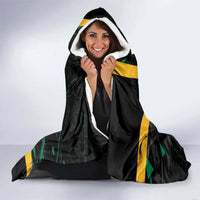 Rugby Jamaica Crocs Hooded Blanket Cool Runnings on Grass - Wonder Print Shop