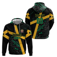 Custom Rugby Jamaica Crocs Hoodie Cool Runnings on Grass - Wonder Print Shop