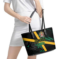 Rugby Jamaica Crocs Leather Tote Bag Cool Runnings on Grass - Wonder Print Shop