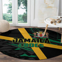 Rugby Jamaica Crocs Round Carpet Cool Runnings on Grass - Wonder Print Shop