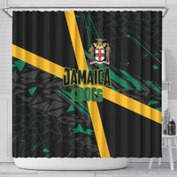 Rugby Jamaica Crocs Shower Curtain Cool Runnings on Grass - Wonder Print Shop