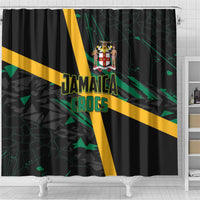 Rugby Jamaica Crocs Shower Curtain Cool Runnings on Grass - Wonder Print Shop