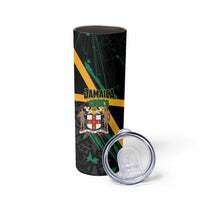Custom Rugby Jamaica Crocs Skinny Tumbler Cool Runnings on Grass - Wonder Print Shop