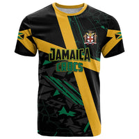 Custom Rugby Jamaica Crocs T Shirt Cool Runnings on Grass - Wonder Print Shop