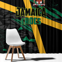 Rugby Jamaica Crocs Window Curtain Cool Runnings on Grass - Wonder Print Shop