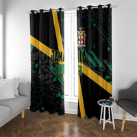 Rugby Jamaica Crocs Window Curtain Cool Runnings on Grass - Wonder Print Shop