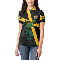 Custom Rugby Jamaica Crocs Women Polo Shirt Cool Runnings on Grass - Wonder Print Shop