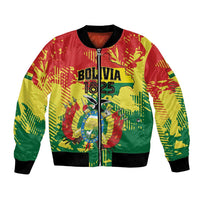 Personalized Bolivia 1825 Bomber Jacket Coat Of Arms Flag Colors - Wonder Print Shop