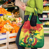 Bolivia 1825 Grocery Bag Coat Of Arms Flag Colors - Wonder Print Shop