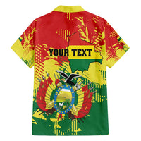 Personalized Bolivia 1825 Hawaiian Shirt Coat Of Arms Flag Colors - Wonder Print Shop