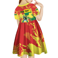 Personalized Bolivia 1825 Kid Short Sleeve Dress Coat Of Arms Flag Colors - Wonder Print Shop