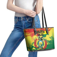 Bolivia 1825 Leather Tote Bag Coat Of Arms Flag Colors - Wonder Print Shop