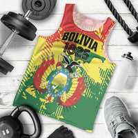 Personalized Bolivia 1825 Men Tank Top Coat Of Arms Flag Colors - Wonder Print Shop