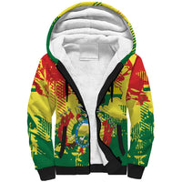 Personalized Bolivia 1825 Sherpa Hoodie Coat Of Arms Flag Colors - Wonder Print Shop