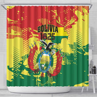 Bolivia 1825 Shower Curtain Coat Of Arms Flag Colors - Wonder Print Shop