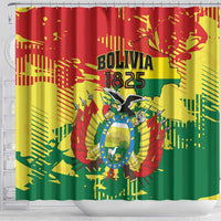 Bolivia 1825 Shower Curtain Coat Of Arms Flag Colors - Wonder Print Shop