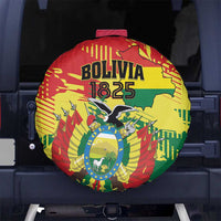 Bolivia 1825 Spare Tire Cover Coat Of Arms Flag Colors - Wonder Print Shop
