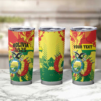 Personalized Bolivia 1825 Tumbler Cup Coat Of Arms Flag Colors - Wonder Print Shop