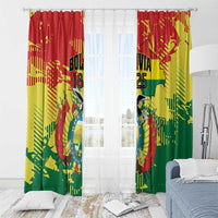 Bolivia 1825 Window Curtain Coat Of Arms Flag Colors - Wonder Print Shop