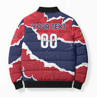 Custom Norway 2026 Soccer Bomber Puffer Jacket Vikings Keep Rowing