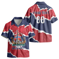 Custom Norway 2026 Soccer Kid Hawaiian Shirt Vikings Keep Rowing LT01
