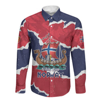 Custom Norway 2026 Soccer Long Sleeve Button Shirt Vikings Keep Rowing