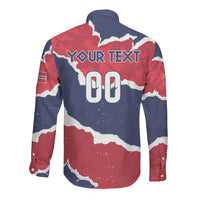 Custom Norway 2026 Soccer Long Sleeve Button Shirt Vikings Keep Rowing