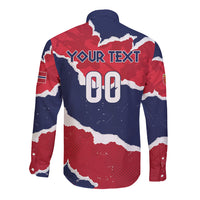 Custom Norway 2026 Soccer Long Sleeve Button Shirt Vikings Keep Rowing
