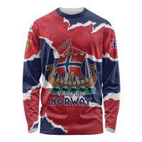 Custom Norway 2026 Soccer Long Sleeve Shirt Vikings Keep Rowing