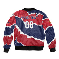 Custom Norway 2026 Soccer Sleeve Zip Bomber Jacket Vikings Keep Rowing