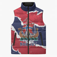 Custom Norway 2026 Soccer Sleeveless Puffer Jacket Vikings Keep Rowing