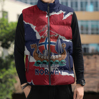 Custom Norway 2026 Soccer Sleeveless Puffer Jacket Vikings Keep Rowing