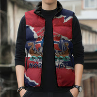 Custom Norway 2026 Soccer Sleeveless Puffer Jacket Vikings Keep Rowing