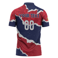 Custom Norway 2026 Soccer Zipper Polo Shirt Vikings Keep Rowing