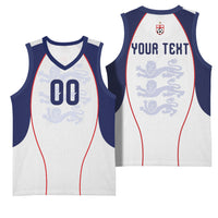 Custom England 2026 World Football Basketball Jersey Come On Three Lions