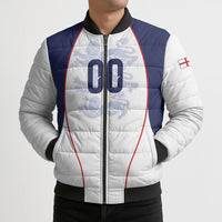 Custom England 2026 World Football Bomber Puffer Jacket Come On Three Lions