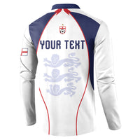 Custom England 2026 World Football Button Sweatshirt Come On Three Lions