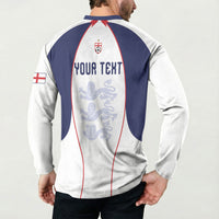 Custom England 2026 World Football Button Sweatshirt Come On Three Lions
