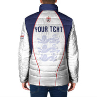 Custom England 2026 World Football Padded Jacket Come On Three Lions