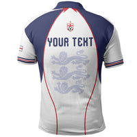 Custom England 2026 World Football Polo Shirt Come On Three Lions