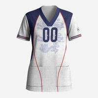Custom England 2026 World Football Scrub Top Come On Three Lions