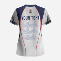 Custom England 2026 World Football Scrub Top Come On Three Lions
