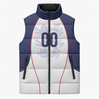 Custom England 2026 World Football Sleeveless Puffer Jacket Come On Three Lions