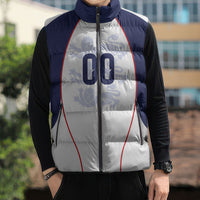 Custom England 2026 World Football Sleeveless Puffer Jacket Come On Three Lions