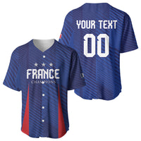 Custom France 2026 World Football Baseball Jersey Les Bleus Go 3rd Champions