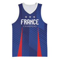 Custom France 2026 World Football Basketball Jersey Les Bleus Go 3rd Champions