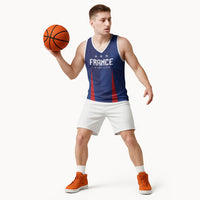 Custom France 2026 World Football Basketball Jersey Les Bleus Go 3rd Champions